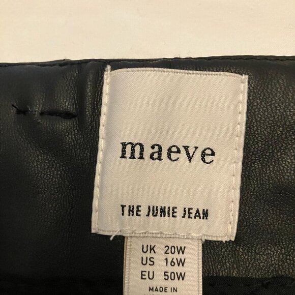 Maeve Junie Leather Pants - Picture 6 of 11